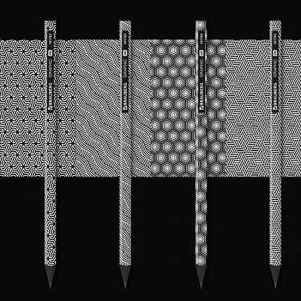 Карандаш чернографитный BRAUBERG "GRAPHIC", 1 шт., HB, корпус ассорти, 181763