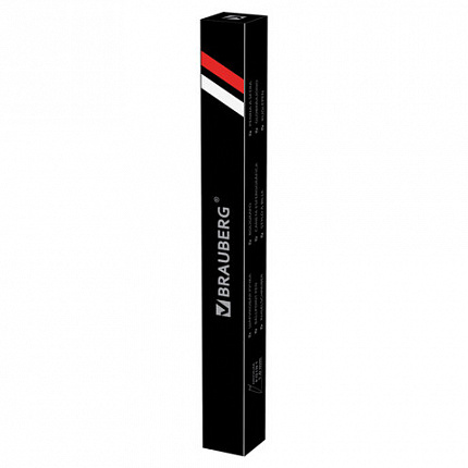 Ручка подарочная шариковая BRAUBERG "Slim Black", корпус черный, узел 1 мм, линия письма 0,7 мм, синяя, 141402