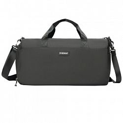 Сумка спортивная HEIKKI MOVE PLUS (ХЕЙКИ) с отделением для обуви и мокрых вещей, черная, 21x45x20 см, 272626