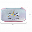 Пенал BRAUBERG SHINY, 1 отделение, 1 откидная планка, EVA, 22х13х4 см, "Unicorn", 271555