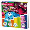 Пластилин классический "МОНСТРИКИ", 12 цветов, 240 г, СТЕК, ВЫСШЕЕ КАЧЕСТВО, BRAUBERG, 107356