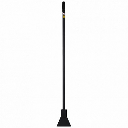 Ледоруб-топор шириной 16 см, ВЕС 1,6 кг, металлическая ручка 135 см, D=25 мм, УСИЛЕННЫЙ, черная порошковая окраска, ГРАНДМАСТЕР, 700345