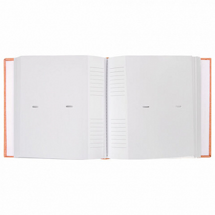 Фотоальбом BRAUBERG "Персик" на 200 фото 10х15 см, ткань, персиковый, 391190