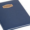 Дневник 1-11 класс 48 л., кожзам (твердая с поролоном), нашивка, BRAUBERG IGUANA, синий, 107226