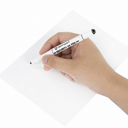 Маркер перманентный ультрафиолетовый CENTROPEN "Security UV", фонарик, 0,6-1 мм, 2699, 6 2699 0201