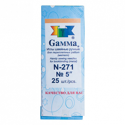 Иглы для прошивки документов (игла цыганская), комплект 25 шт., размер 12 см, бумажная упаковка, N-271