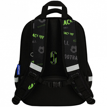 Ранец BRAUBERG FIT, 2 отделения, "Mesh goal", 3D-панель, 38х27х14 см, 274384