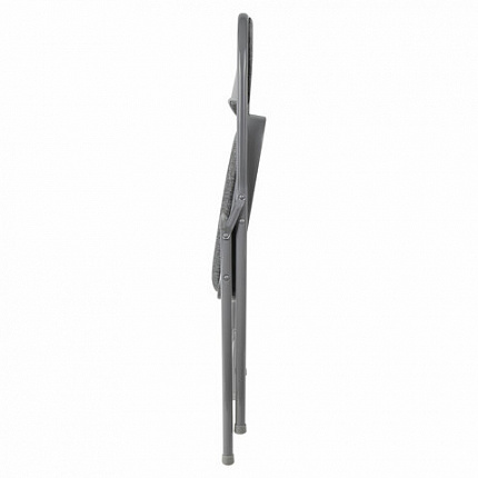 Стул складной BRABIX "Golf Plus CF-003 КОМФОРТ", серый каркас, серая ткань, 532890