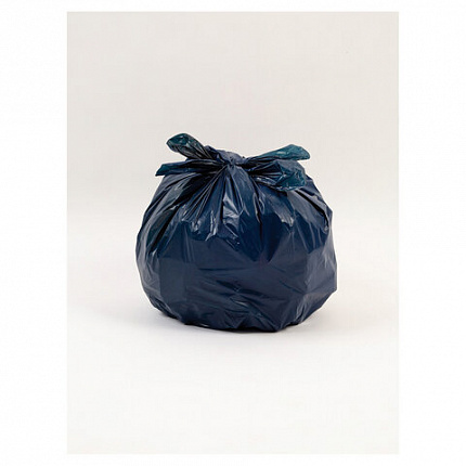 Мешки для мусора 60 л, с ушками, синие, рулон 16 шт., ПВД, 30 мкм, 60х75 см, PACLAN "Multitop Lux", 134474