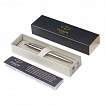 Ручка шариковая PARKER "Jotter XL Monochrome Stainless Steel CT", корпус серебристый, сталь, синяя, 2122756