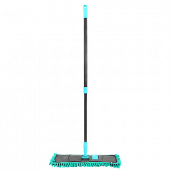Швабра КОМПЛЕКТ флаундер 40 см + МОП синель (ТИП К) + черенок 70-120 см, ЛЮБАША БЮДЖЕТ, 700051