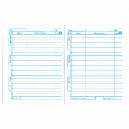 Дневник БЕЛЫЙ, HATBER, на скобе, обложка мелованный картон, 005189, 40Д5B_03610