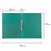 Папка на 2 кольцах BRAUBERG "Стандарт", 25 мм, зеленая, до 170 листов, 0,8 мм, 221613