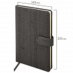 Еженедельник датированный 2026 А5 145х215 мм, BRAUBERG "Augustus", под кожу, черный, 117161