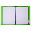 Тетрадь на кольцах БОЛЬШАЯ А4 (240х310 мм), 120 листов, под кожу, клетка, BRAUBERG "Joy", зелёный/светло-зелёный, 404508