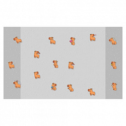 Обложки "CAPYBARAS" для тетрадей и дневников, КОМПЛЕКТ 10 шт., ПЛОТНЫЕ, 210х350 мм, 110 мкм, FUNSTER (ФАНСТЕР), 274087