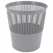 Корзина для бумаг BRAUBERG сетчатая, 9 л, серая, 237002