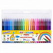 Фломастеры ЮНЛАНДИЯ 24 цвета "КЛАССНЫЕ!", вентилируемый колпачок, ПВХ, 152480