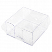Подставка для бумажного блока BRAUBERG CLASSIC пластиковая, 90х90х50 мм, прозрачная, 238091
