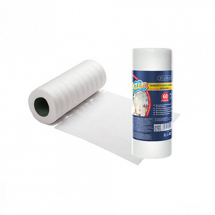 Салфетки универсальные, 21х24см, РУЛОН 60шт, 35г/м2, YORK AZUR, 920390