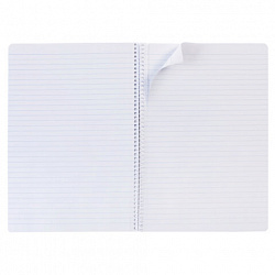 Тетрадь А4 96 л., HATBER, спираль, линия, матовая ламинация, тиснение, "Студенту_Синяя", 082670, 96Т4лтВ2сп29868