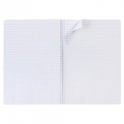 Тетрадь А4 96 л., HATBER, спираль, линия, матовая ламинация, тиснение, "Студенту_Синяя", 082670, 96Т4лтВ2сп29868