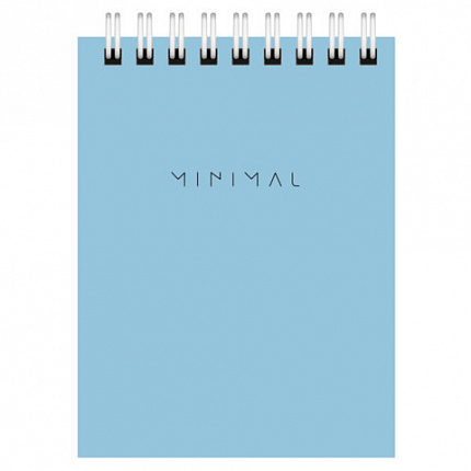 Блокнот МАЛЫЙ ФОРМАТ А7 75х105 мм, 40 л., гребень, картон, клетка, BRAUBERG "Minimal Pastel", 116431