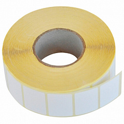 Этикетки термотрансферные, ПОЛУГЛЯНЕЦ, 30х20 мм, 2000 этикеток в ролике, 111971