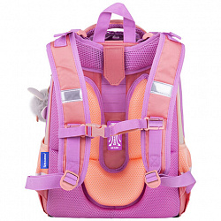 Ранец BRAUBERG SHINY, 2 отделения, с брелком, "Cheerful", 38х28х14 см, 270697