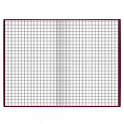 Книга учета 96 л., клетка, твердая, бумвинил, блок офсет, А4 200х290 мм, BRAUBERG, бордовая, 130224