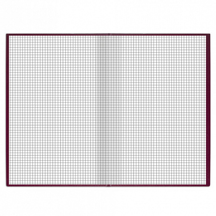 Книга учета 96 л., клетка, твердая, бумвинил, блок офсет, А4 (200х290 мм), BRAUBERG, бордовая, 130224