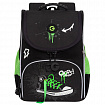 Ранец GRIZZLY анатомическая спинка, с мешком для обуви, для мальчиков, "SNEAKER", черный, 33х25х13 см, RAm-585-8/1