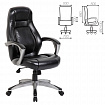 Кресло офисное BRABIX PREMIUM "Turbo EX-569", экокожа, спортивный дизайн, черное, 531014