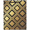 Пакет подарочный (1 штука) 18x10x23 см, ЗОЛОТАЯ СКАЗКА "Gold Luxury", тиснение фольгой, чёрный, 608248