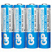 Батарейки КОМПЛЕКТ 4 шт., GP PowerPlus AA (R6, 15G), солевые, пальчиковые, в пленке, 15CEBRA-2S4