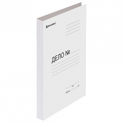 Скоросшиватель картонный мелованный BRAUBERG, 280 г/м2, до 200 листов, 110923