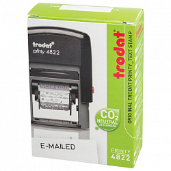 Штамп стандартный "12 БУХГАЛТЕРСКИХ ТЕРМИНОВ", оттиск 25х4 мм, синий, TRODAT 4822 P2, 211635