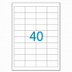Этикетка самоклеящаяся 48,5х25,4 мм, 40 этикеток, белая, 70 г/м2, 50 листов, LOMOND, 2100195