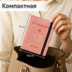 Обложка для паспорта и документов с защитой от считывания, 9 карманов, резинка, экокожа, розовая, BRAUBERG, 238750