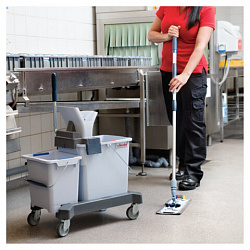 Держатель-флаундер 40 см, для плоских МОПов (ТИП У/К, К, УВ), черенки типов А и B, VILEDA "УльтраСпидПро", 147593