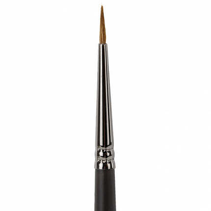 Кисть художественная проф. BRAUBERG ART CLASSIC, колонок, круглая, № 0, длинная ручка, 200921