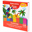 Пластилин классический BRAUBERG "МАГИЯ ЦВЕТА NEW", 12 цветов, 240 г, стек, ВЫСШЕЕ КАЧЕСТВО, 106426