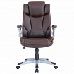 Кресло BRABIX PREMIUM "Phantom EX-553", рециклированная кожа, регулируемый подголовник, коричневое, 532941