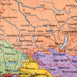 Карта мира политическая 199х134 см, 1:15,5М, с ламинацией, интерактивная, европодвес, BRAUBERG, 112387