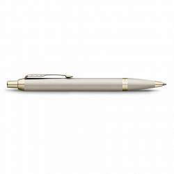 Ручка шариковая PARKER "IM Professionals Monochrome Champagne", корпус шампань, сталь, синяя, 2172956