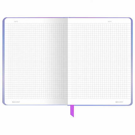 Блокнот с резинкой в клетку 96 л., А5 145х203 мм, твердая обложка, BRAUBERG, "Style", 116320