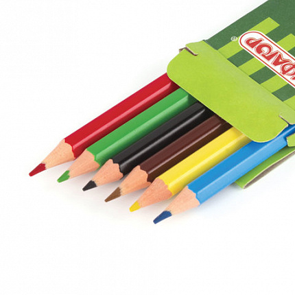 Карандаши цветные ПИФАГОР "ЖИРАФ", 6 цветов, пластиковые, классические заточенные, 181249