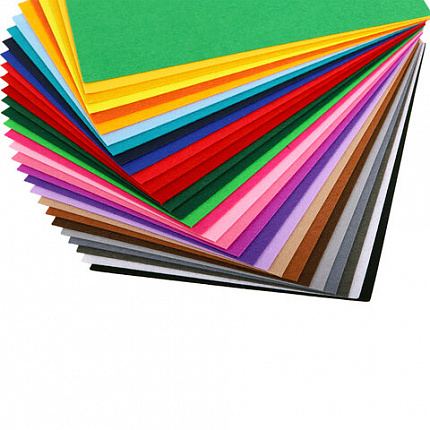 Фетр супер жесткий А4, 1 мм, 30 листов, 30 цветов, плотность 160 г/м2, ОСТРОВ СОКРОВИЩ, 665478