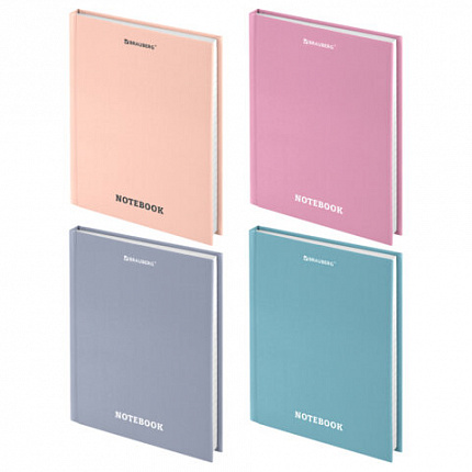 Блокнот МАЛЫЙ ФОРМАТ (110х147мм), А6, 80 л., твёрдый, клетка, BRAUBERG, МОРАНДИ, 118557