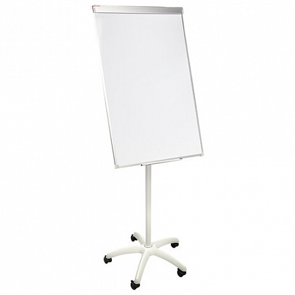 Доска-флипчарт магнитно-маркерная 70х100 см, передвижная, на роликах, Польша, BRAUBERG Extra, 237725